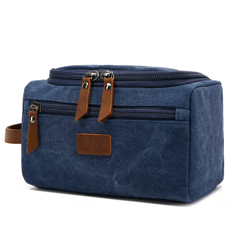 Vintage Makeup Travel Bag Organizer Hanging Beauty Supplies Pack with Zipper