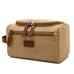 Vintage Makeup Travel Bag Organizer Hanging Beauty Supplies Pack with Zipper