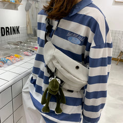 Canvas Waist Bag Women Fanny Pack Women's Belt Bag Vintage Waist Pack