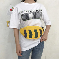 Reflective Waist Pack Fanny Bag with Earphone Hole