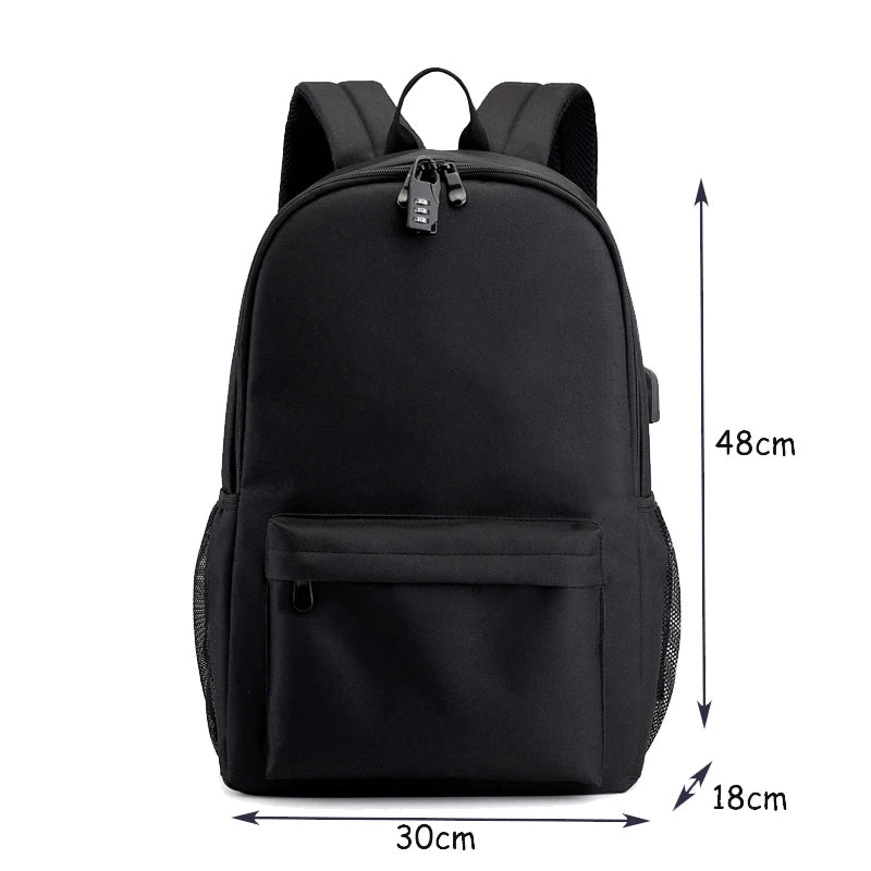 Waterproof Backpack for Teenage Boys Girls with USB Port