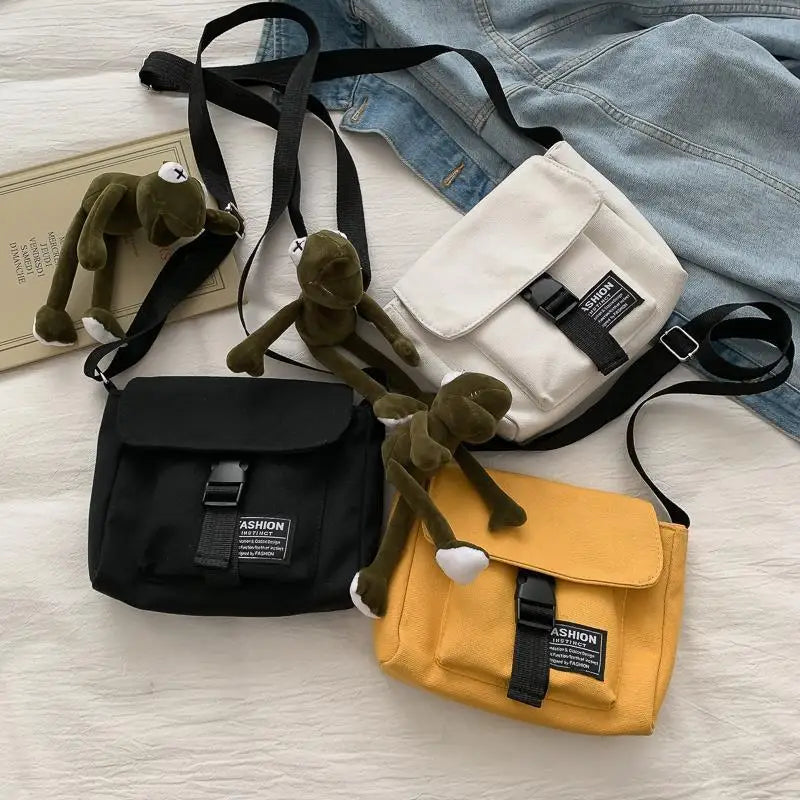 Canvas Women Crossbody Bags Small Handbags Shoulder Bag Casual Satchels