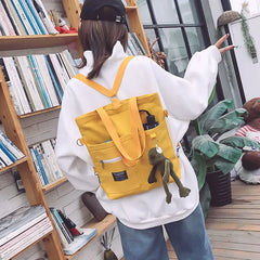 Canvas Women Handbag Shoulder Bags Large Capacity Folding Handbags Tote