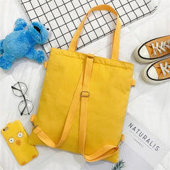 Canvas Women Handbags Shoulder Bags Large Capacity Folding Shopping Tote Bag