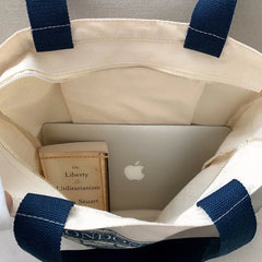 Canvas Women Handbags Shoulder Bag London Books Print Handbag