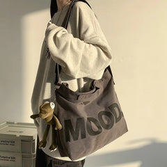 Canvas Women Messenger Bag Art Vintage Shoulder Satchels Harajuku Hip Hop