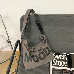 Canvas Women Messenger Bag Art Vintage Shoulder Satchels Harajuku Hip Hop