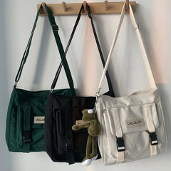 Canvas Women Messenger Bag Large Shoulder Crossbody Bags for Women Student