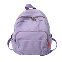 Canvas Women Small Backpack Vintage School Mini Backpack Women Bagpack