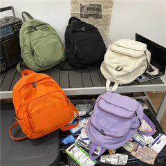 Canvas Small Backpack Vintage School Mini Backpack Women Bagpack
