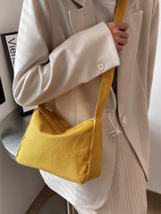 Canvas Women's Crossbody Bag Casual Solid Shoulder Tote High Capacity Handbags