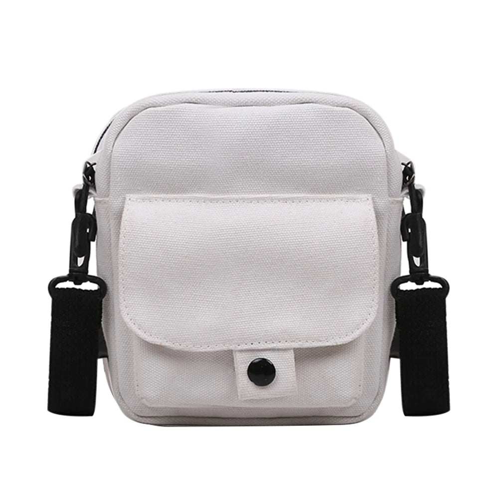 Canvas Women's Crossbody Bag Small Shoulder Handbag Zipper Purse
