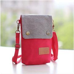 Canvas Women's Small Shoulder Bag Lady Personality Creative Cartoon Crossbody Ba