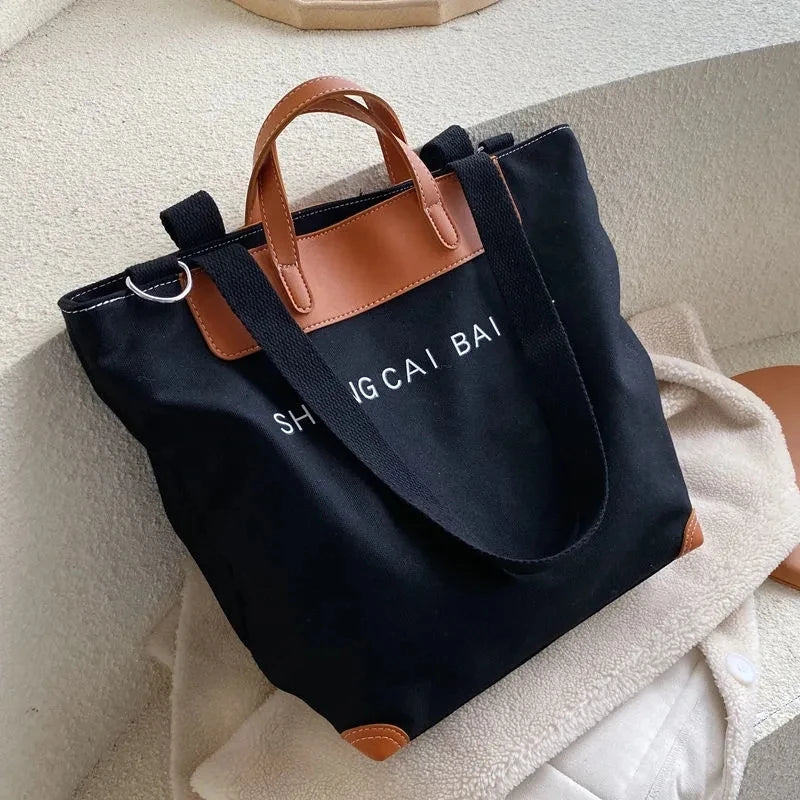 Canvas Bag Harajuku Messenger Student Tote Shoulder Shopping Y2K