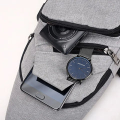 One-shoulder Waterproof Waist Bag Zip Fanny Pack