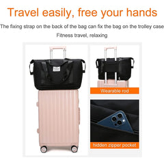 Large Waterproof Capacity Folding Travel Bag Gym Yoga Handbag for Women Men