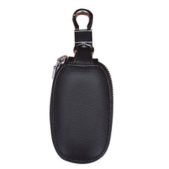 Leather Car Key Bag with See-through Window