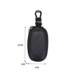 Leather Car Key Bag with See-through Window