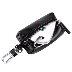 Car Key Case PU Leather Key Holder Zipper Bag Keychain Pouch Organizer