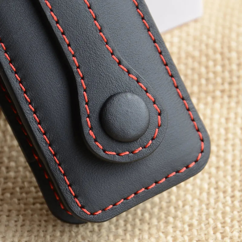 Leather Car Key Case for Porsches Macan 911 Keychain Holder
