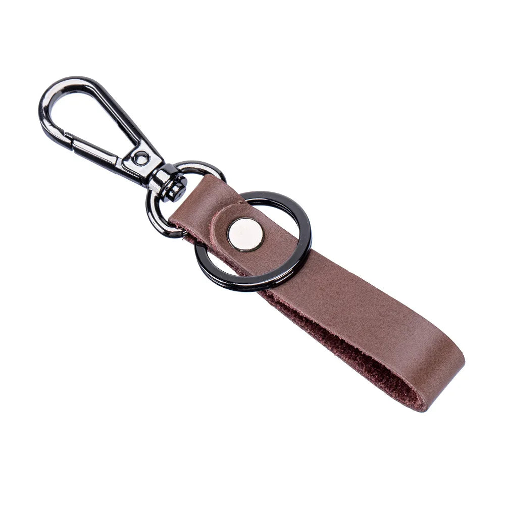 Men's High-Grade Leather Car Key Ring