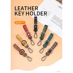 Men's High-Grade Leather Car Key Ring
