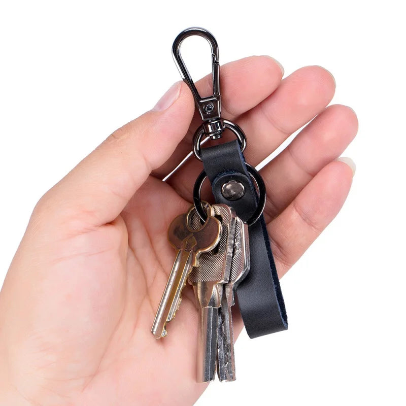 Men's High-Grade Leather Car Key Ring