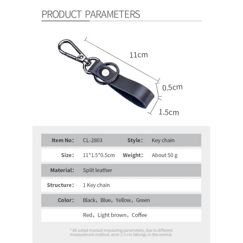 Men's High-Grade Leather Car Key Ring