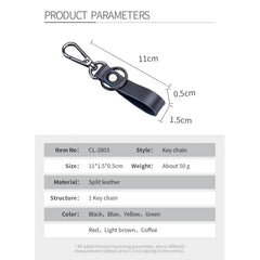 Men's High-Grade Leather Car Key Ring