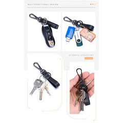 Men's High-Grade Leather Car Key Ring