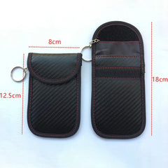 Carbon Fibre Car Key Signal Blocker Case RFID Blocking Pouch