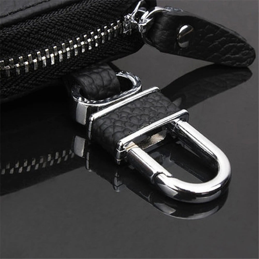 Car Key Wallet Key Holder Organizer Zipper Key Case Bag Pouch