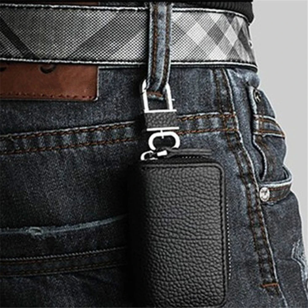 Car Key Wallet Key Holder Organizer Zipper Key Case Bag Pouch