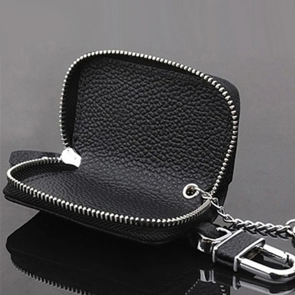 Car Key Wallet Key Holder Organizer Zipper Key Case Bag Pouch