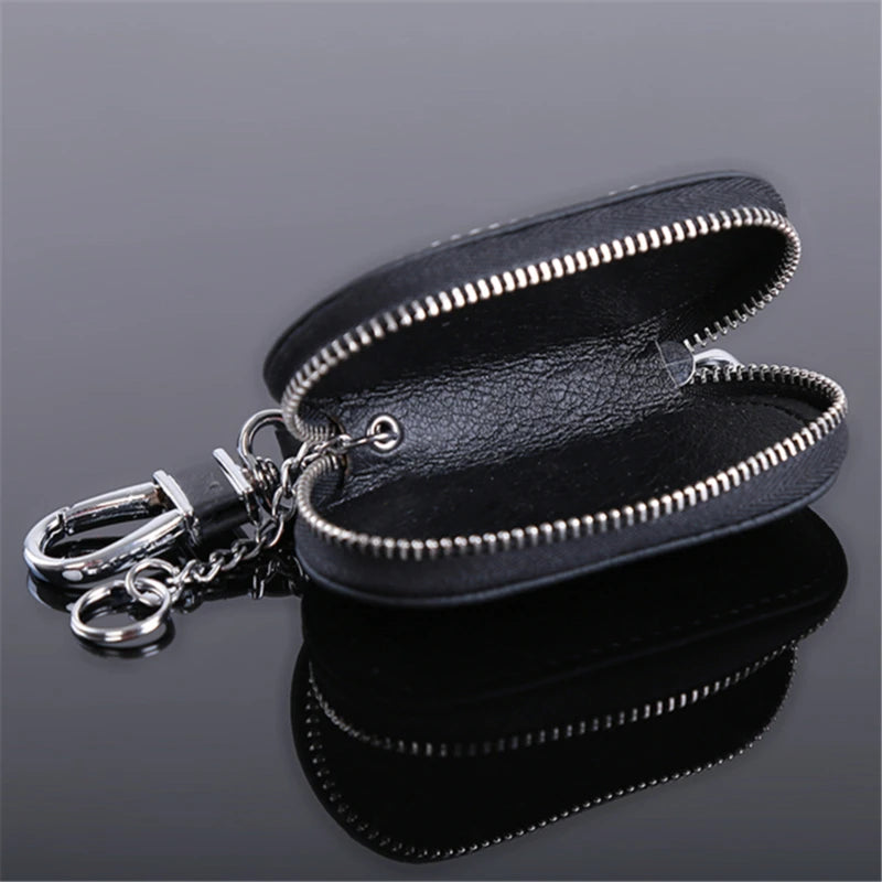 Leather Car Key Wallets Housekeeper Keys Organizer