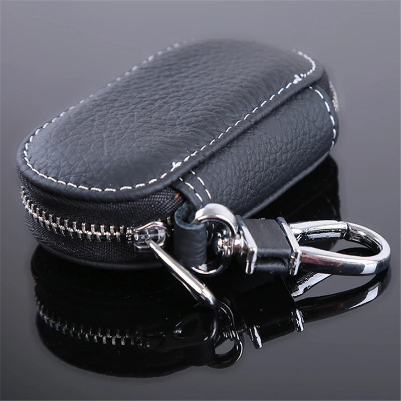 Leather Car Key Wallets Housekeeper Keys Organizer