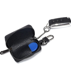 Mini Leather Zipper Key Holder Bag for Car Motors