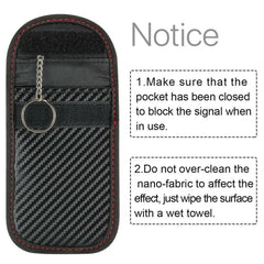 Carbon Grain RFID Blocking Faraday Pouch for Car Key Fob