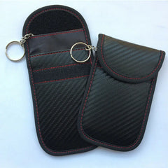 Carbon Grain RFID Blocking Faraday Pouch for Car Key Fob
