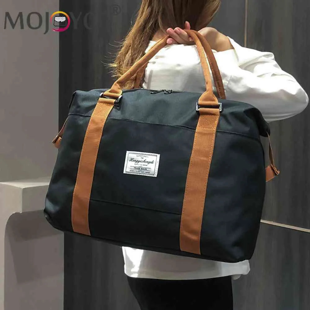 Large Capacity Sports Gym Bag Waterproof Travel Handbag Zipper Pocket