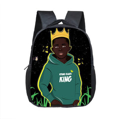 Cartoon Afro Science Boys School Bag