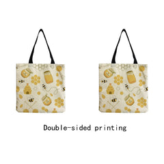 Cartoon Animal Bee Insect Women Shoulder Bag Eco Friendly Tote Handbag