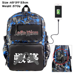 Anime Jujutsu Kaisen Backpack USB Casual Student Schoolbag