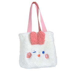 Fluffy Cartoon Bear Rabbit Plush Shoulder Bag