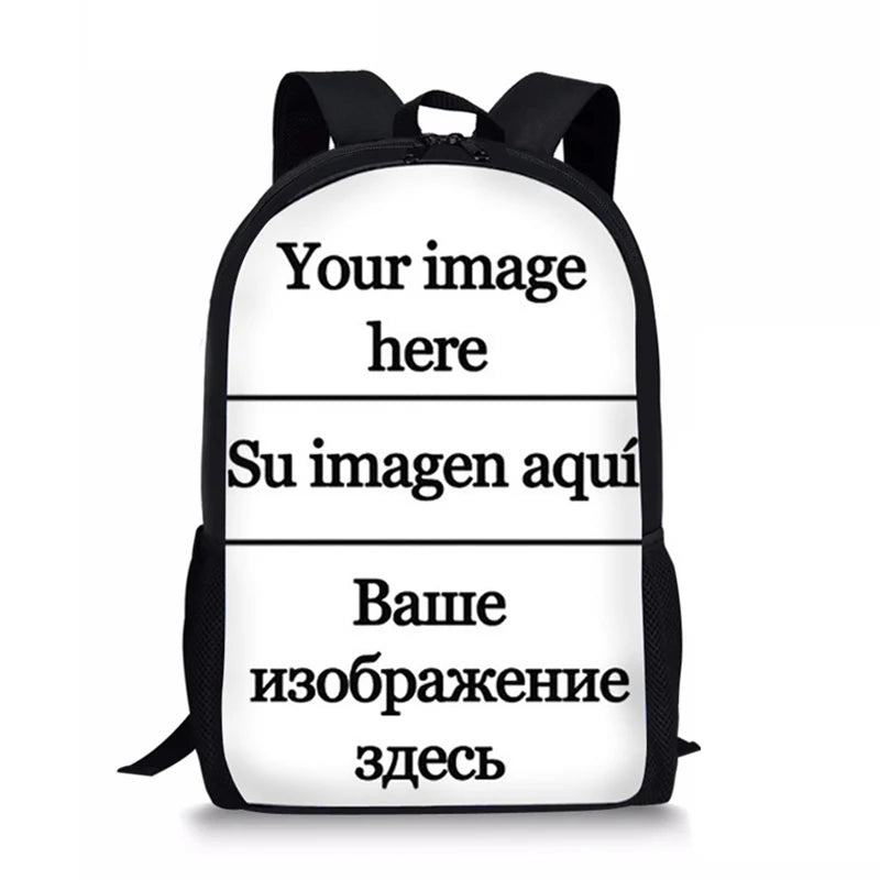 African American Boys Print School Bag for Kids