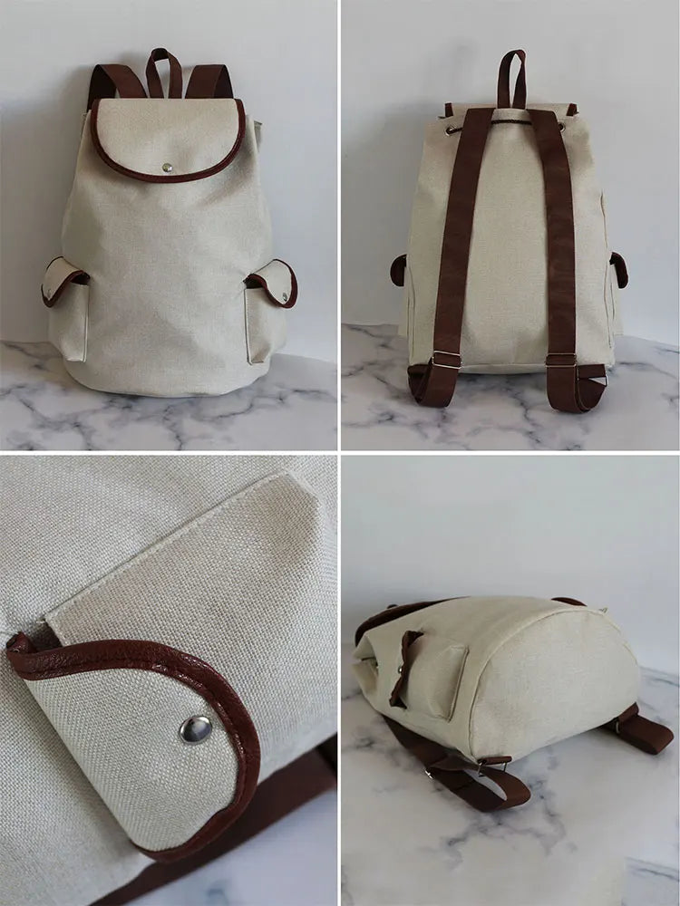 Cartoon Cat Printed School Bag Eco Friendly Book Bag Large Capacity Drawstring B