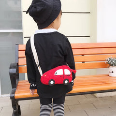 Kids Cartoon Car Mini Messenger Bag Zipper Purse Girls Boys Accessory