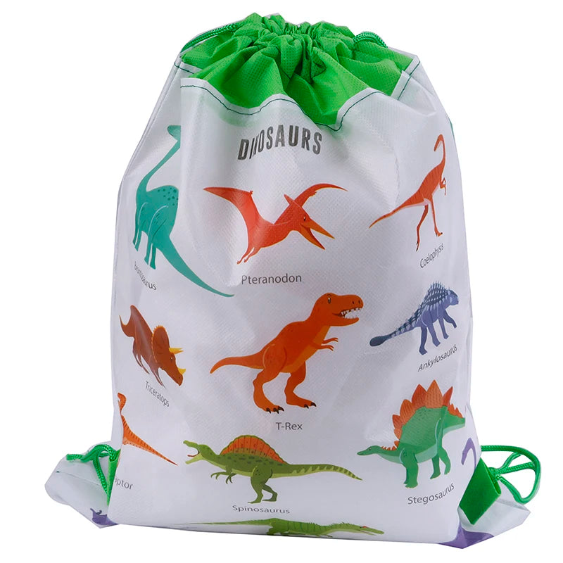 Dinosaur Drawstring Bag Baby Clothes Organizer Pouch Kids Backpack