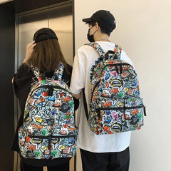 Cartoon Girl School Backpack Large Capacity Waterproof Bookbag