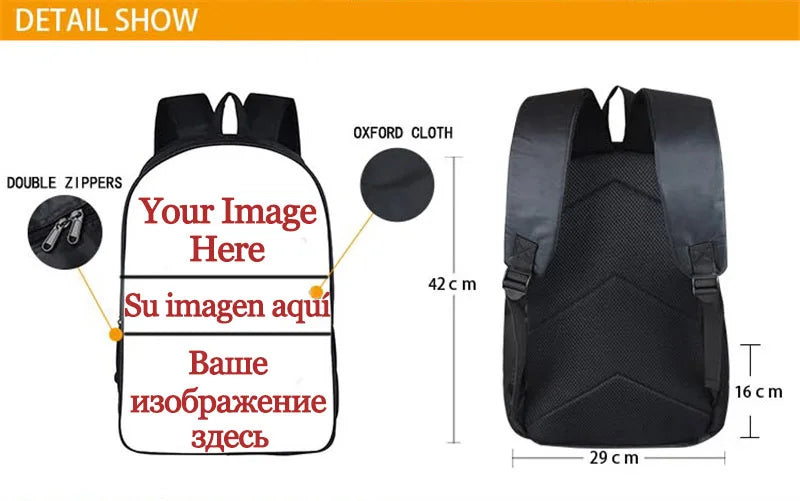 Cartoon GTA5 3D Backpack School Bag Book Bag Zipper Messenger